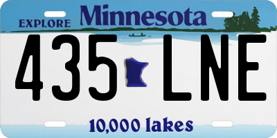 MN license plate 435LNE