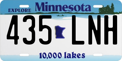MN license plate 435LNH