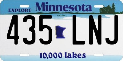 MN license plate 435LNJ