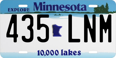 MN license plate 435LNM