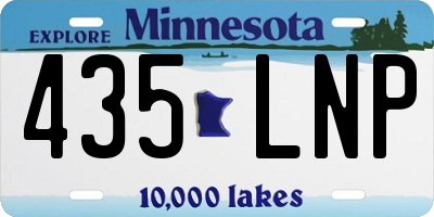 MN license plate 435LNP