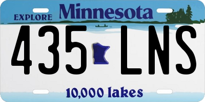 MN license plate 435LNS