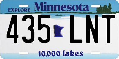 MN license plate 435LNT