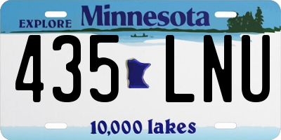 MN license plate 435LNU