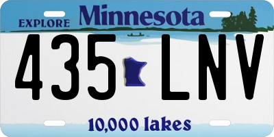MN license plate 435LNV