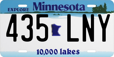 MN license plate 435LNY