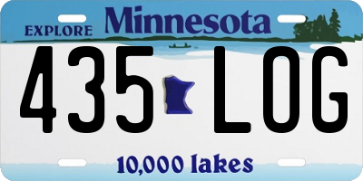 MN license plate 435LOG