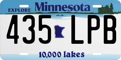 MN license plate 435LPB