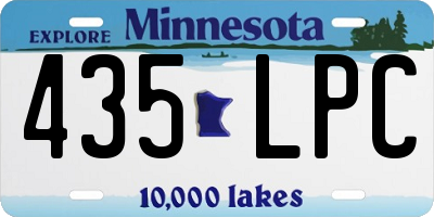 MN license plate 435LPC