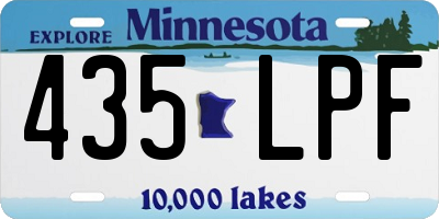 MN license plate 435LPF