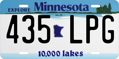 MN license plate 435LPG