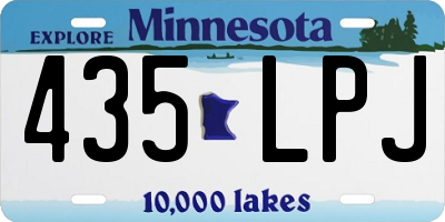 MN license plate 435LPJ