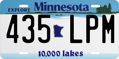 MN license plate 435LPM