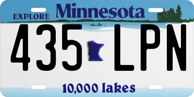 MN license plate 435LPN
