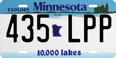 MN license plate 435LPP