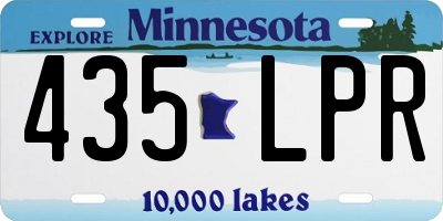MN license plate 435LPR