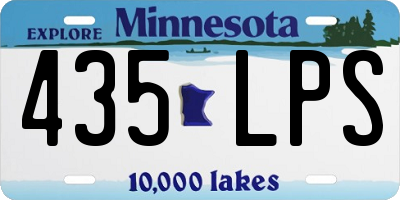 MN license plate 435LPS