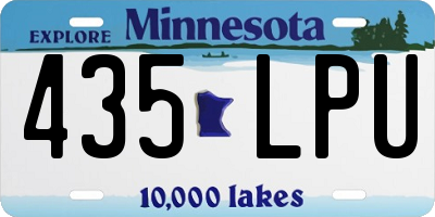 MN license plate 435LPU