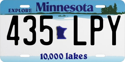 MN license plate 435LPY