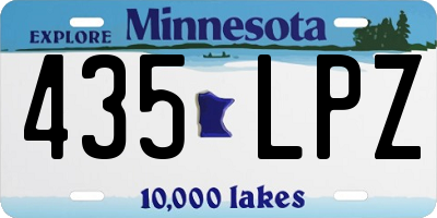 MN license plate 435LPZ