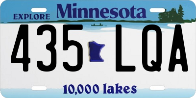 MN license plate 435LQA