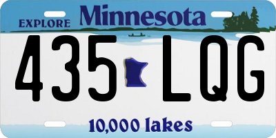 MN license plate 435LQG