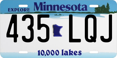 MN license plate 435LQJ