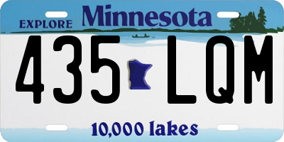 MN license plate 435LQM