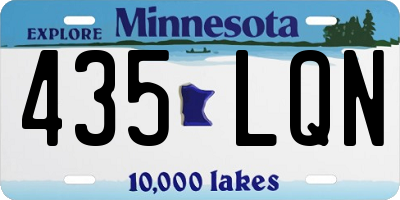 MN license plate 435LQN