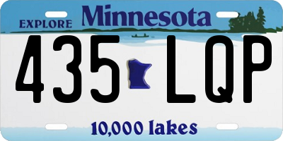 MN license plate 435LQP