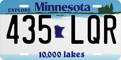 MN license plate 435LQR