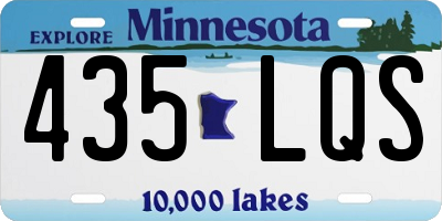 MN license plate 435LQS