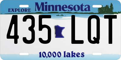 MN license plate 435LQT
