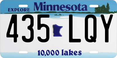 MN license plate 435LQY