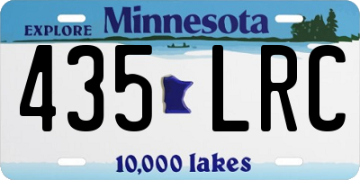 MN license plate 435LRC