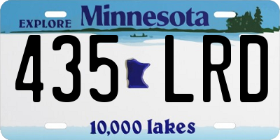 MN license plate 435LRD