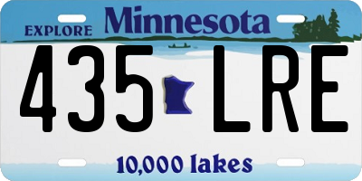 MN license plate 435LRE
