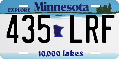 MN license plate 435LRF