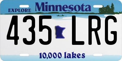 MN license plate 435LRG