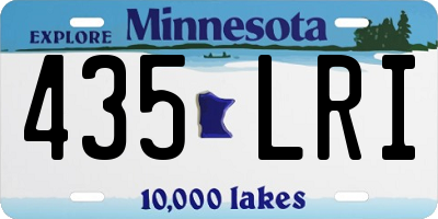 MN license plate 435LRI