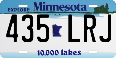 MN license plate 435LRJ