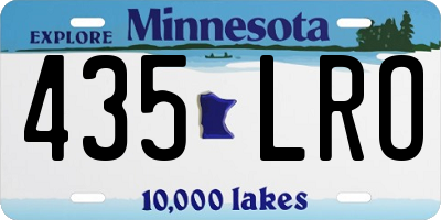 MN license plate 435LRO