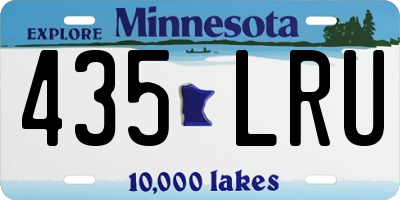 MN license plate 435LRU