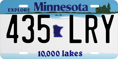 MN license plate 435LRY