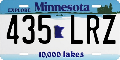 MN license plate 435LRZ