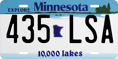 MN license plate 435LSA