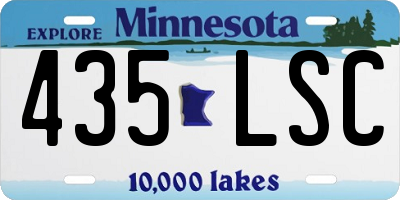MN license plate 435LSC