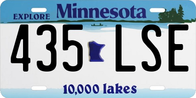 MN license plate 435LSE