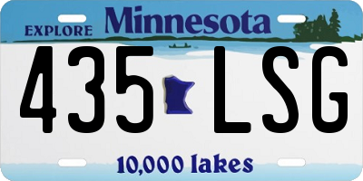 MN license plate 435LSG