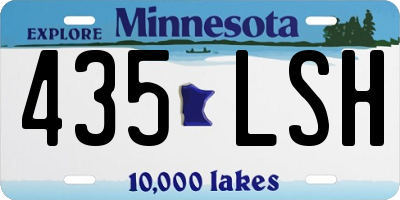 MN license plate 435LSH